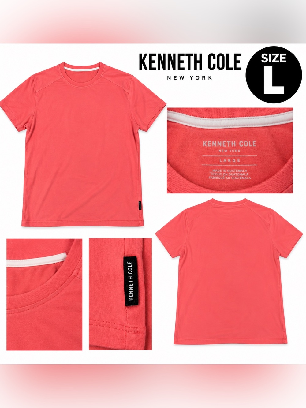 Kenneth Cole Kids Coral Short-Sleeve Crewneck Tee